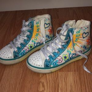 Light up colorful shoes